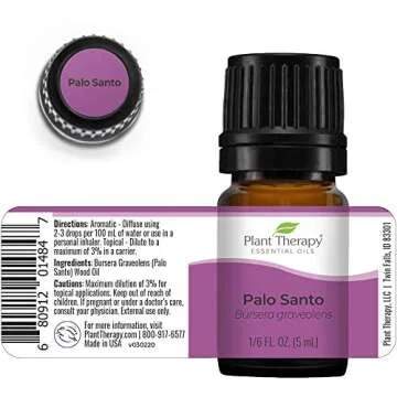 Pure Plant Therapy Palo Santo Essential Oil for Relaxation