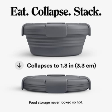 STOJO Collapsible Bowl 36oz - Perfect for Travel & Meal Prep