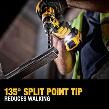 DEWALT 21-Piece Black Oxide Drill Bit Set for All Projects