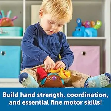 Learning Resources Spike The Fine Motor Hedgehog Tissue Pal, 11 Pieces, Ages 18 Months+, Learning Toys, Baby Toys, Educational Toys, fine Motor Skills,Montessori Toys