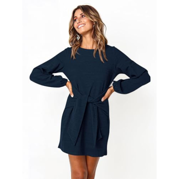 Elegant PRETTYGARDEN Women's Lantern Sleeve Dress for All Occasions