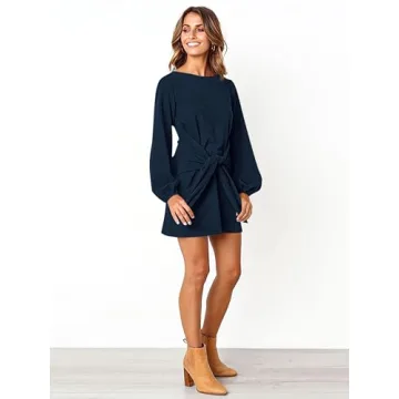 Elegant PRETTYGARDEN Women's Lantern Sleeve Dress for All Occasions