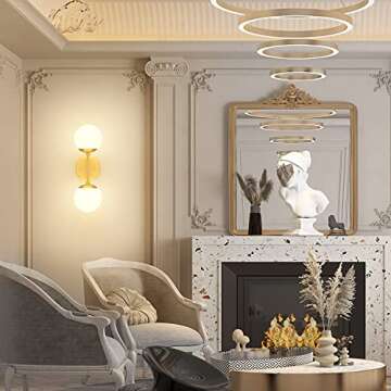 Tipace Gold Wall Sconce - Modern Globe Light Fixture