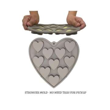 MarStore Heart Shaped Silicone Cake Molds for Baking