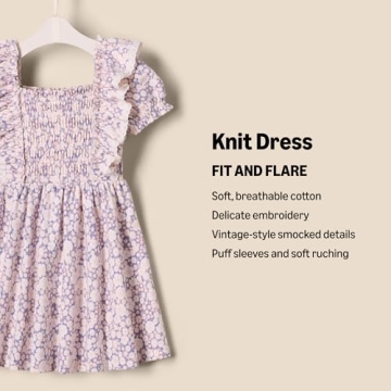 Soft Embroidered Baby Dress for Girls - Comfortable Style