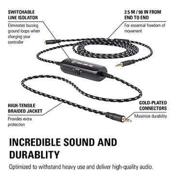 Elgato Chat Link Pro - Audio Adapter, for PS5, PS4, Nintendo Switch, Capture Voice Chat, Gameplay Sound, Extra Long Cable, Black