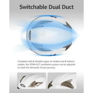 Motorcycle Open Face Helmet DOT Approved - YEMA Helmet YM-627 Motorbike Moped Jet Bobber Pilot Crash Chopper 3/4 Half Helmet with Sun Visor for Adult Men Women - White,XL