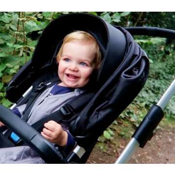 baby deedee Sleep Nest Travel Quilted Baby Sleeping Bag Sack with Sleeves, Gray Skies, Large (18-36 Months)