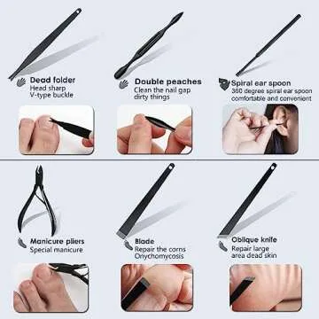 ONME 15-Piece Professional Manicure Set for Men & Women