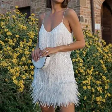 Elegant Oplxuo Cocktail Dress with Sequins for Parties