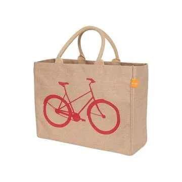 KAF Home Jute Market Tote for Stylish Grocery Shopping