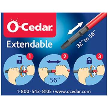 O-Cedar Hardwood Microfiber Mop for Effortless Cleaning