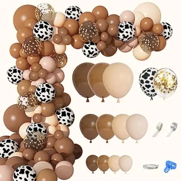 170Pcs CowBoy Balloons Garland Arch Kit for Epic Party Decorations