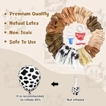 170Pcs Cowboy Balloon Arch Kit for Western Celebrations