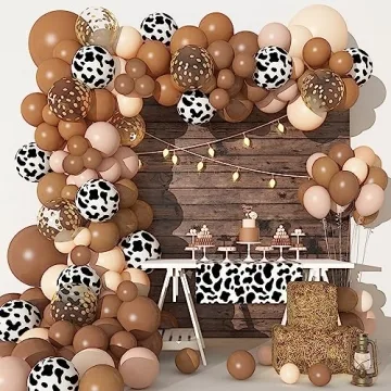 170Pcs Cowboy Balloon Arch Kit for Western Celebrations