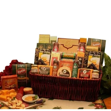 Classic Selection Deluxe Meats & Cheese Gift Basket Large - Gourmet Charcuterie Experience
