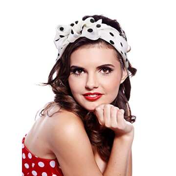 SATINIOR 1950s Chiffon Scarf Chiffon Scarf Square Handkerchief Neck Scarf Satin Ribbon Scarf Hair Tie for Women