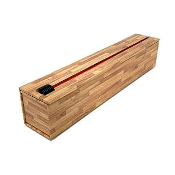 ChicWrap Butcher Black Parchment Paper Dispenser - Includes 15"x 164' (205 Sq.Ft) Roll Unbleached Ba...
