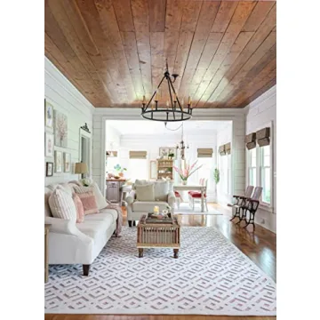 Simply Southern Cottage Covington Area Rug 5x7 Pink