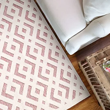 Simply Southern Cottage Covington Area Rug 5x7 Pink