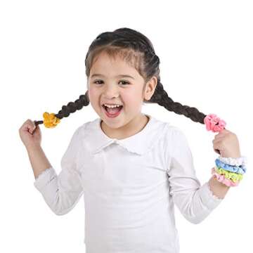Durable Small Funtopia Velvet Scrunchies for All Hair Types
