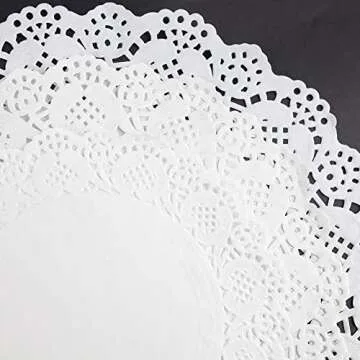 HAKSEN 108 PCS Paper Lace Doilies Combo - Elegant Tableware Decoration for All Events
