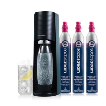 SodaStream Terra Black Bundle with CO2 and Bottle