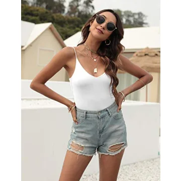 Trendy Amilia Women's V Neck Cami Crop Top for All