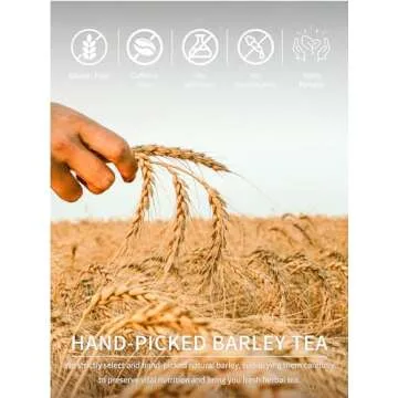 TeeLux Barley Tea Bags, Pure Roasted Caffeine-Free Flavor