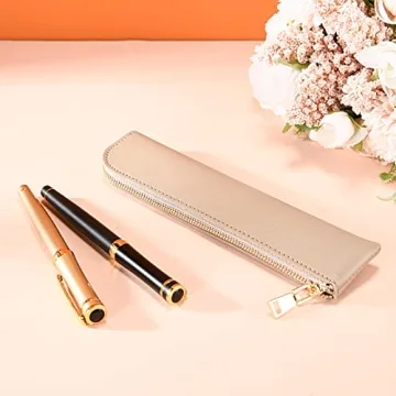 Sluxa Leather Pencil Case for Stylish Organization