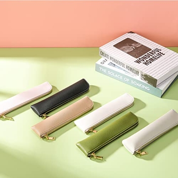 Sluxa Leather Pencil Case for Stylish Organization