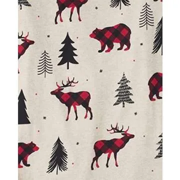 Family Matching Holiday Pajamas Sets for Kids and Adults