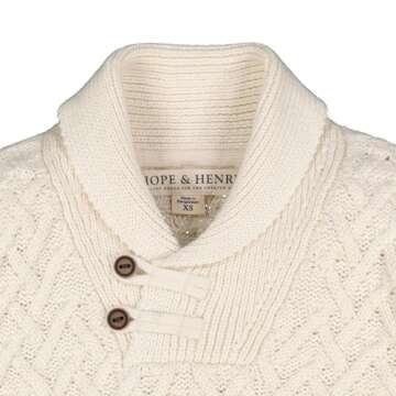 Boys' Organic Shawl Collar Sweater - Hope & Henry