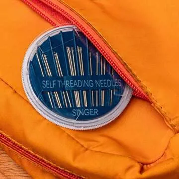 SINGER Self-Threading Hand Sewing Needles - 15 Count