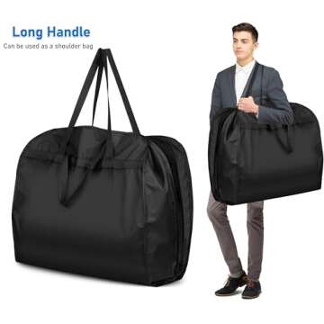 MISSLO 54" Garment Bag for Travel - Durable Dress Cover