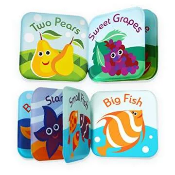 Floating Baby Bath Books Set of 4 for Educational Fun