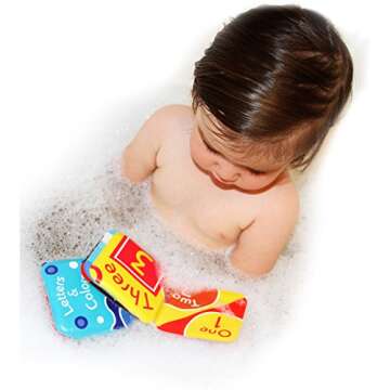Floating Baby Bath Books Set of 4 for Educational Fun