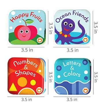 Floating Baby Bath Books Set of 4 for Educational Fun