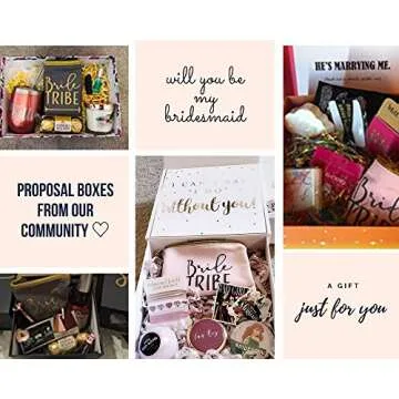 Stunning 6 Piece Bride Tribe Canvas Cosmetic Bag Set