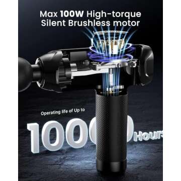RENPHO Massage Gun Deep Tissue, FSA HSA Eligible Percussion Muscle Massage Gun for Athletes, Portabl...