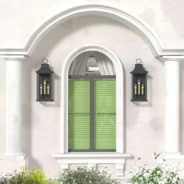 Elegant Lawyettle Dusk to Dawn Outdoor Wall Light 25"