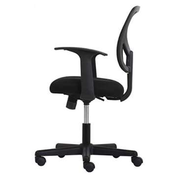 OFM ESS Collection Mesh Back Office Chair, 24.5" D x 24.25" W x 38.50" H, Black, Black