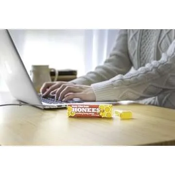 Honees Honey Filled Drops, Honey Cough Drops with Real Honey-Natural Sore Throat Relief-Nothing Artificial-Throat Coat Lozenges, Natural Cough Suppressant, Non-GMO, Gluten Free (24 Pack – 216 drops)