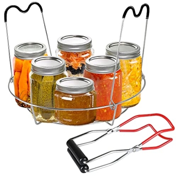 KORCCI Stainless Steel Canning Rack with Handles