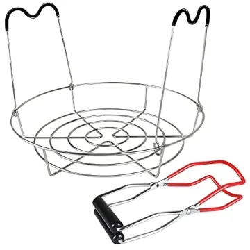 KORCCI Stainless Steel Canning Rack with Handles