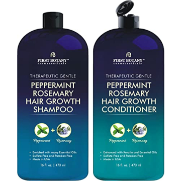 First Botany Peppermint Rosemary Hair Regrowth Shampoo & Conditioner Set