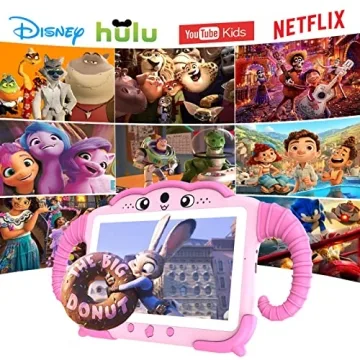 YosaToo Kids Tablet 7 inch Tablet for Kids Toddlers Tablet with Case WiFi Dual Camera, Kids Android Learning Tablet Kids Software Installed Parent Controls for Boys Girls