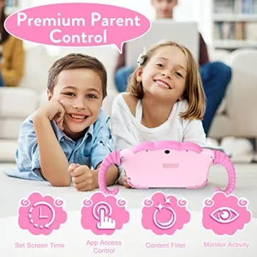 YosaToo Kids Tablet 7 inch Tablet for Kids Toddlers Tablet with Case WiFi Dual Camera, Kids Android Learning Tablet Kids Software Installed Parent Controls for Boys Girls