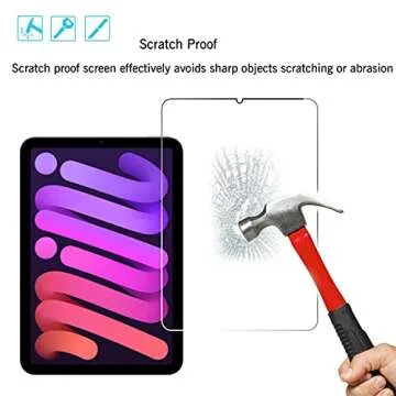 Ailun Screen Protector for iPad Mini [8.3 Inch] [Mini 7 A17 Pro 7th Gen 2024 & Mini 6th Gen 2021 Release] Tempered Glass 2.5D Edge,iPad Mini 7 & 6,Case Friendly [2 Pack]