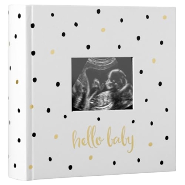 Pearhead Hello Baby Photo Album - Keepsake Book for Another Baby Adventure of 200 Pictures, Gender-N...